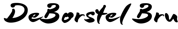 DeBorstel Brush font preview
